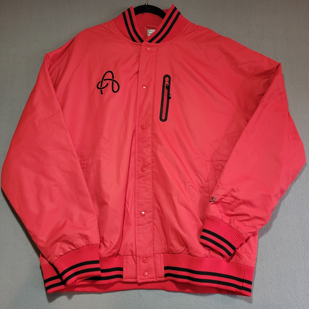 Nike Efficiens Non Decorus Bomber Jacket Thermore Insulated Red Mens XL New